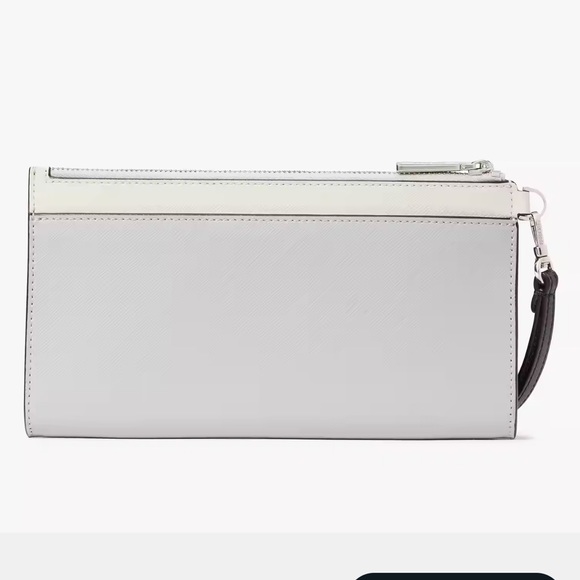 Kate Spade Madison Double Zip Wristlet Wallet Phone Case 
Platinum Grey Mult
NWT - Picture 4 of 16